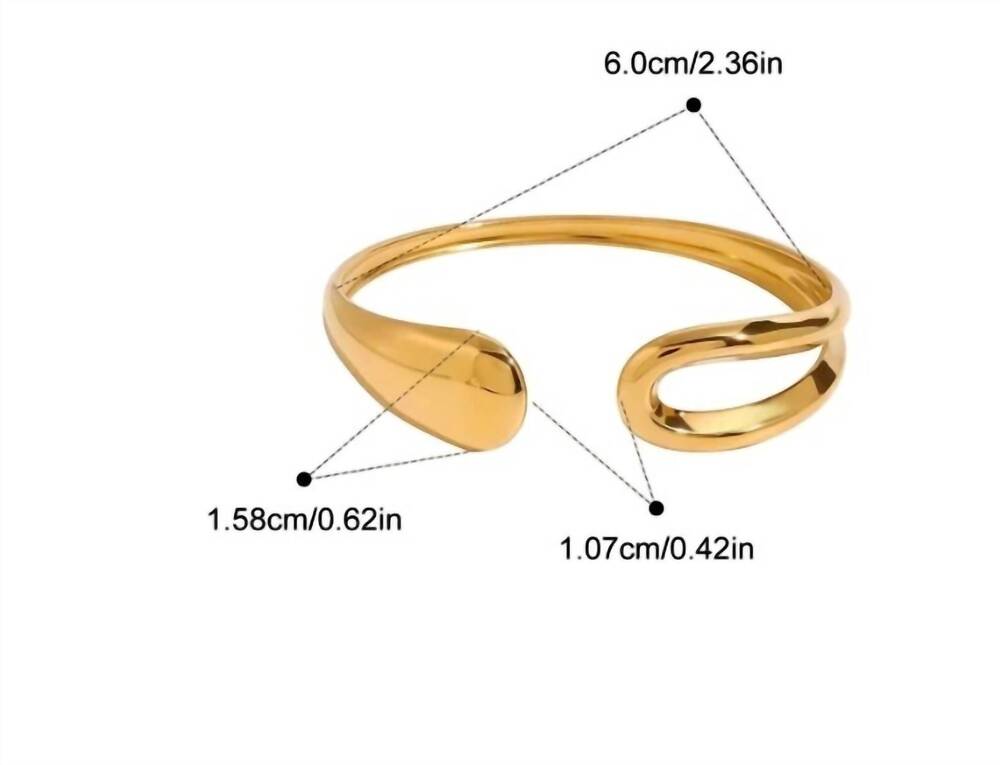 NEW KATIE RAE COLLECTION women's mona cuff bracelet in gold